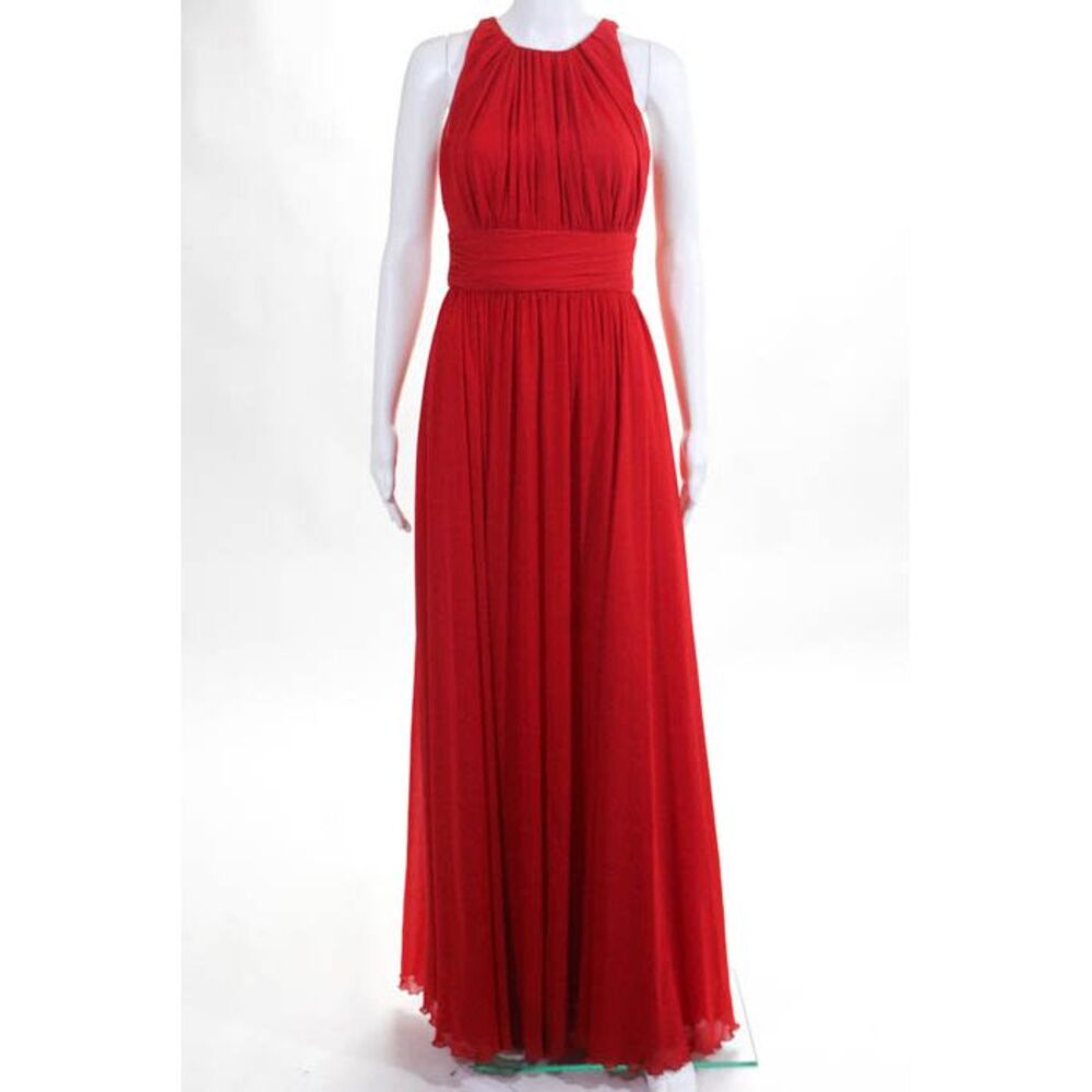 Badgley Mischka Ruby Red Gala Gown Size 2 $740 10417830